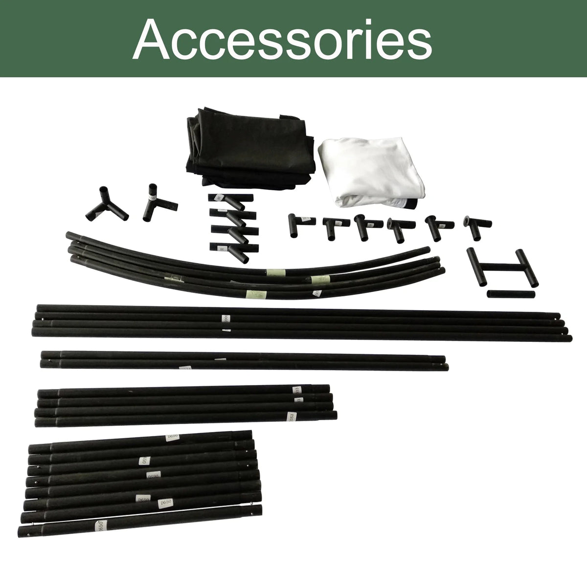 Kit DIY d’enceinte avec structure et écran d’impact pour simulateur de golf, tissu résistant avec Velcro, bordure noire renforcée, 9.8'X9.8'X4.9'
