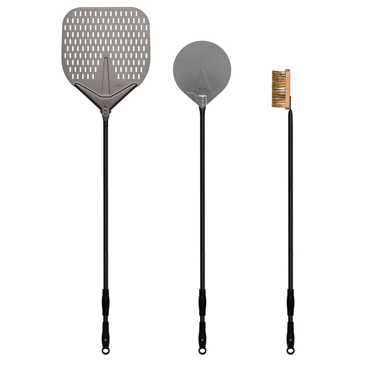 Alfa 48 pouces – Ensemble 3 pièces de grandes pelles à pizza Gas
