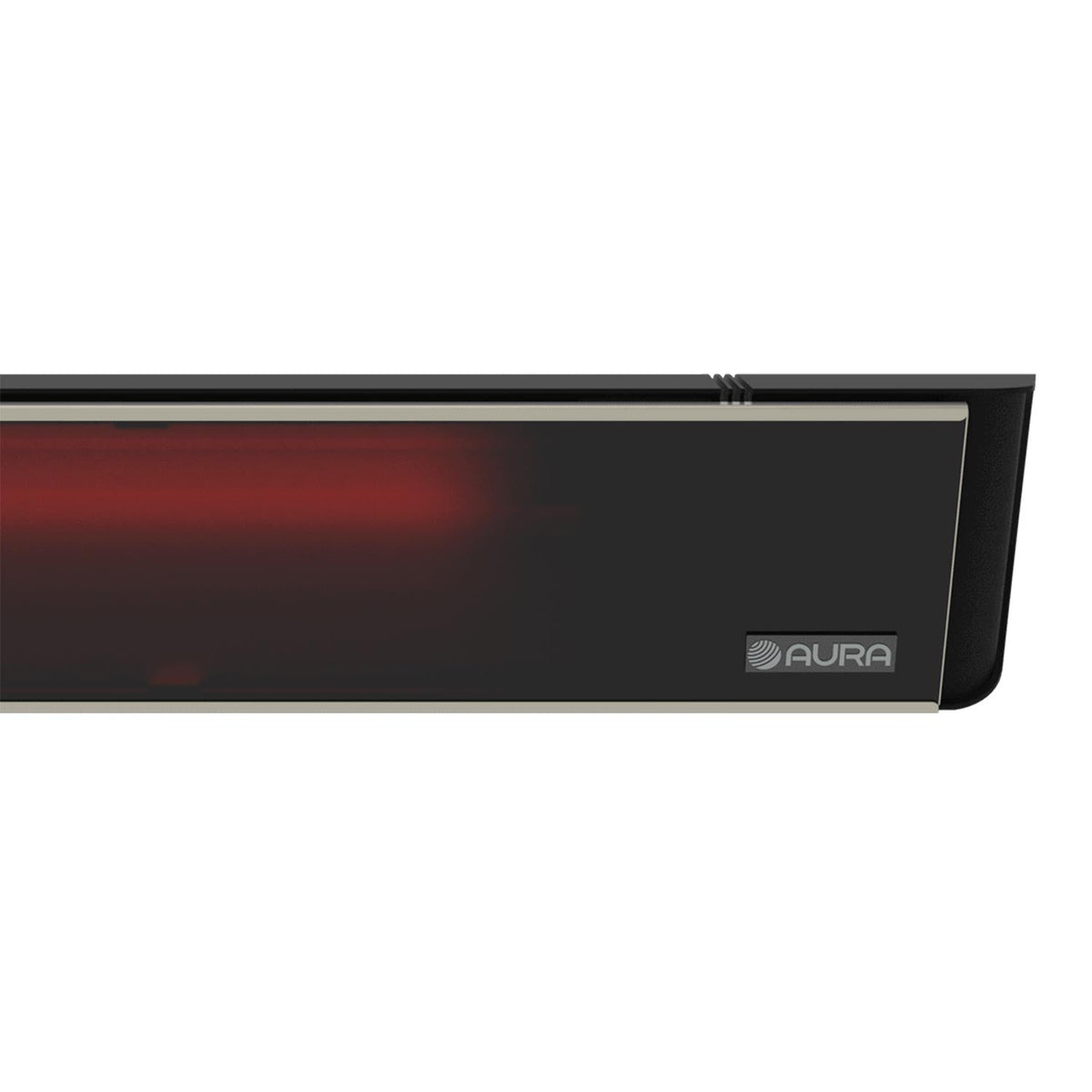 Aura ADGLASS1500 Decor Series – Chauffage infrarouge avec Bluetooth et télécommande, noir