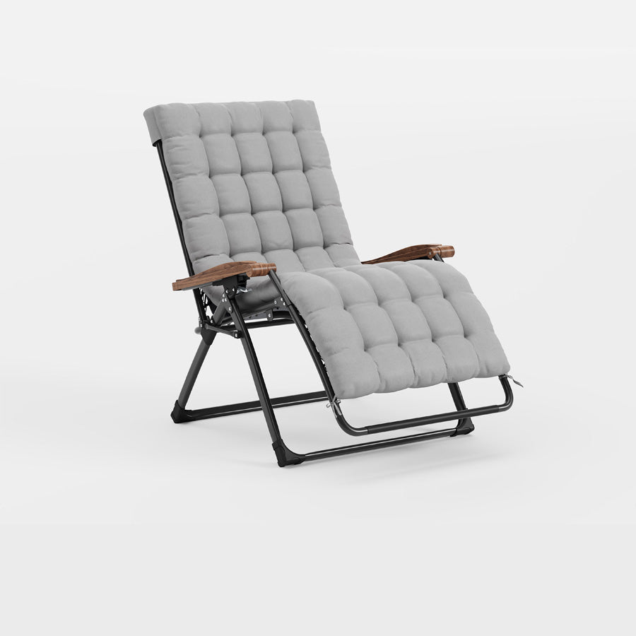 PURPLE LEAF – Fauteuil inclinable extérieur zéro gravité pliant avec coussin amovible et appui-tête réglable pour pelouse, camping, plage et piscine