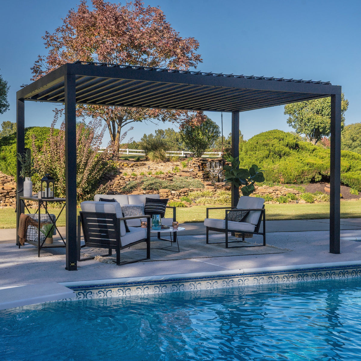 Sarasota 14x10 – Pergola en acier à lames orientables
