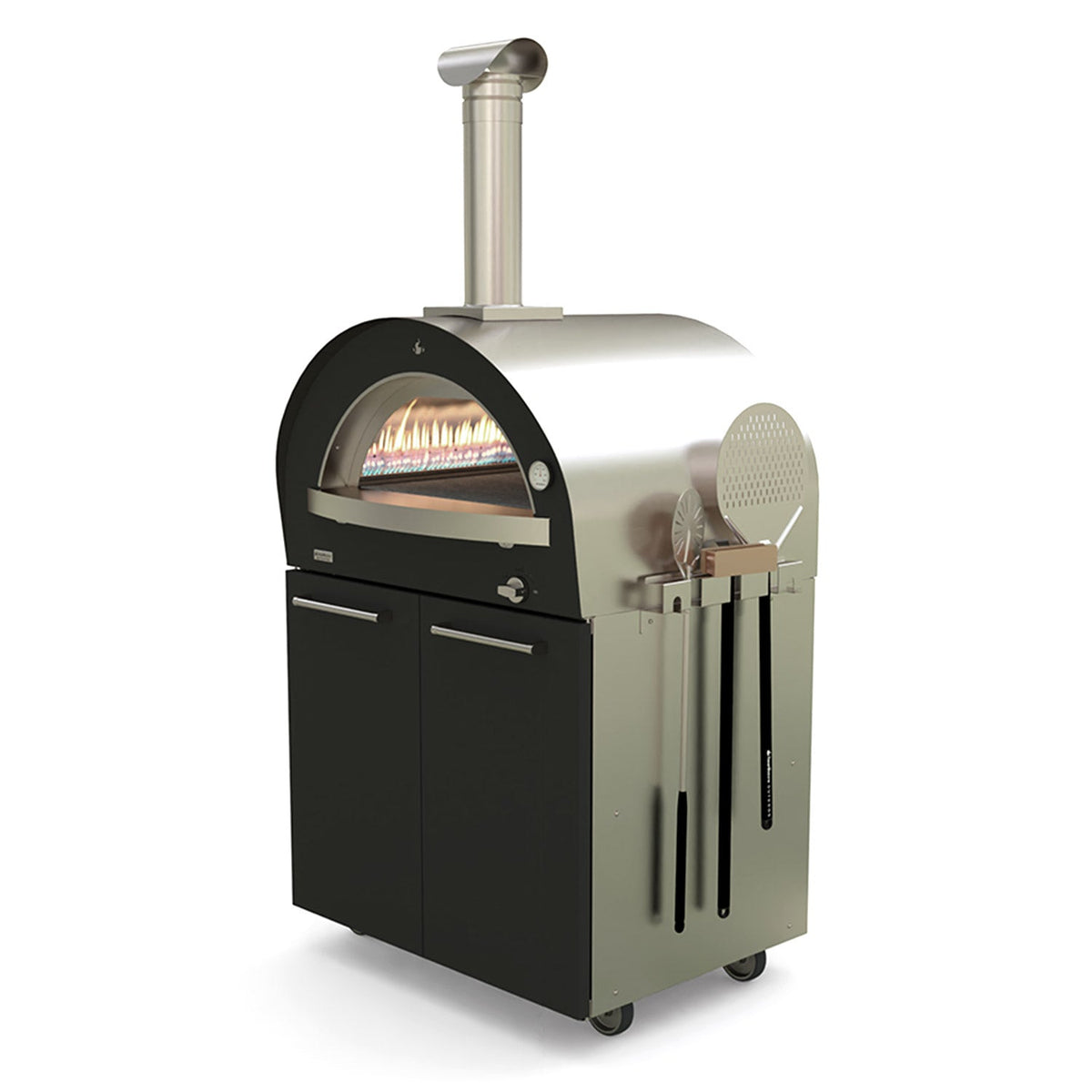 Base pour four à pizza multi-combustible Genio – Stainless/Black