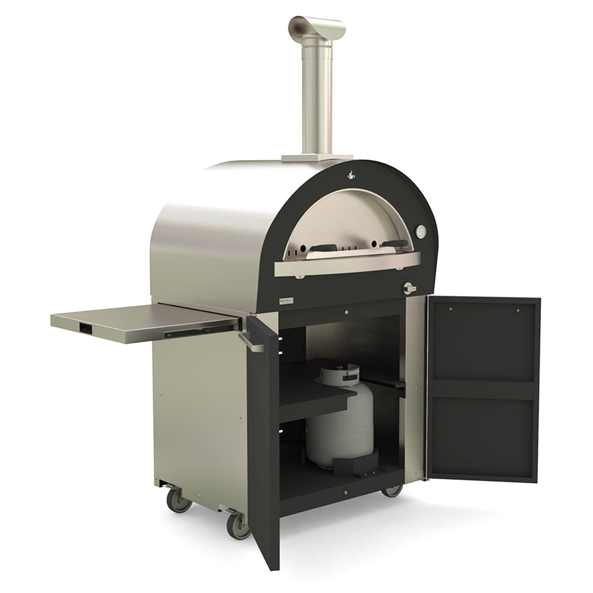 Base pour four à pizza multi-combustible Genio – Stainless/Black