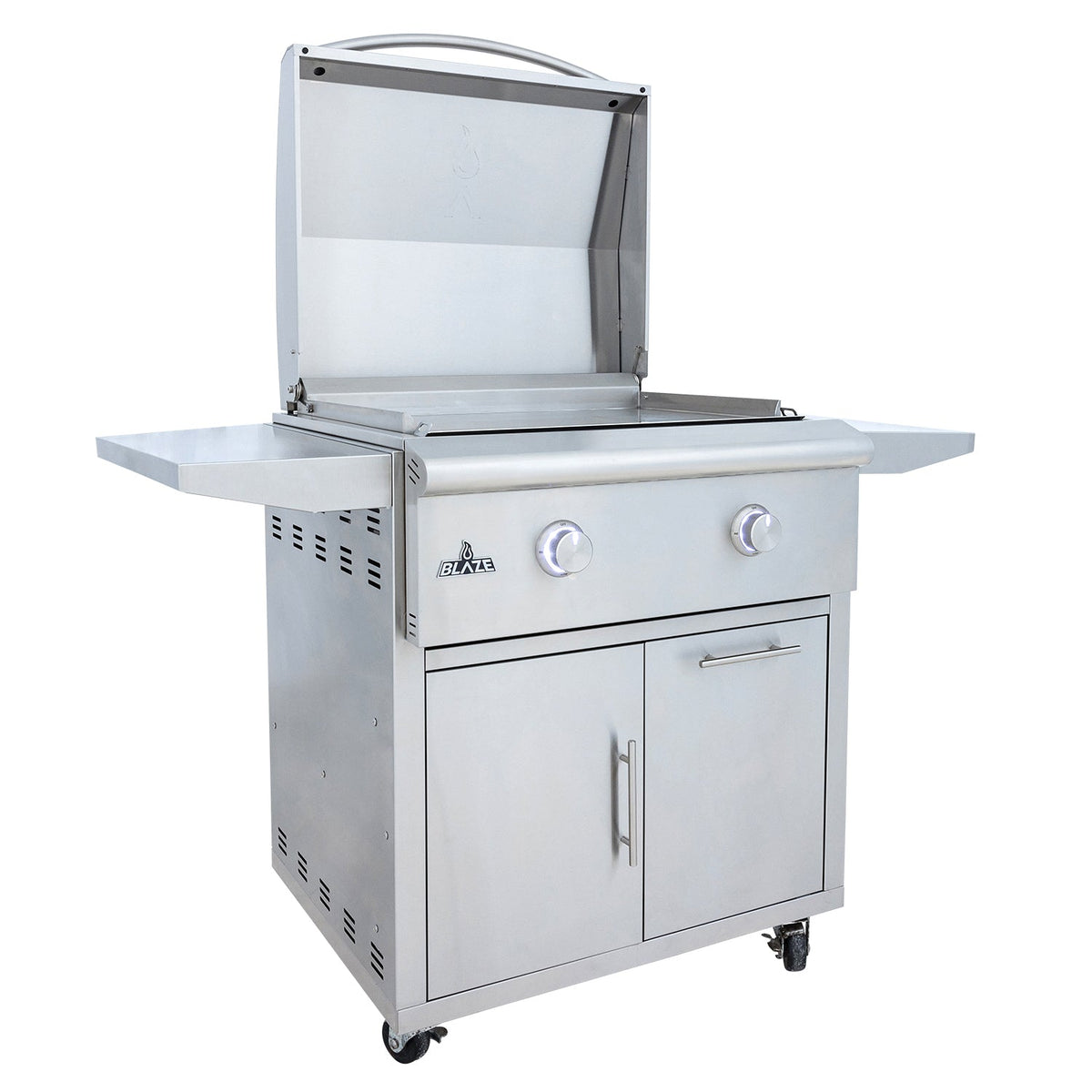 Blaze 30" LTE PLUS – Plancha à gaz encastrable 2 brûleurs avec chariot – BLZ-GRIDDLE-LTE3 + BLZ-GRIDDLE-CART-SC2