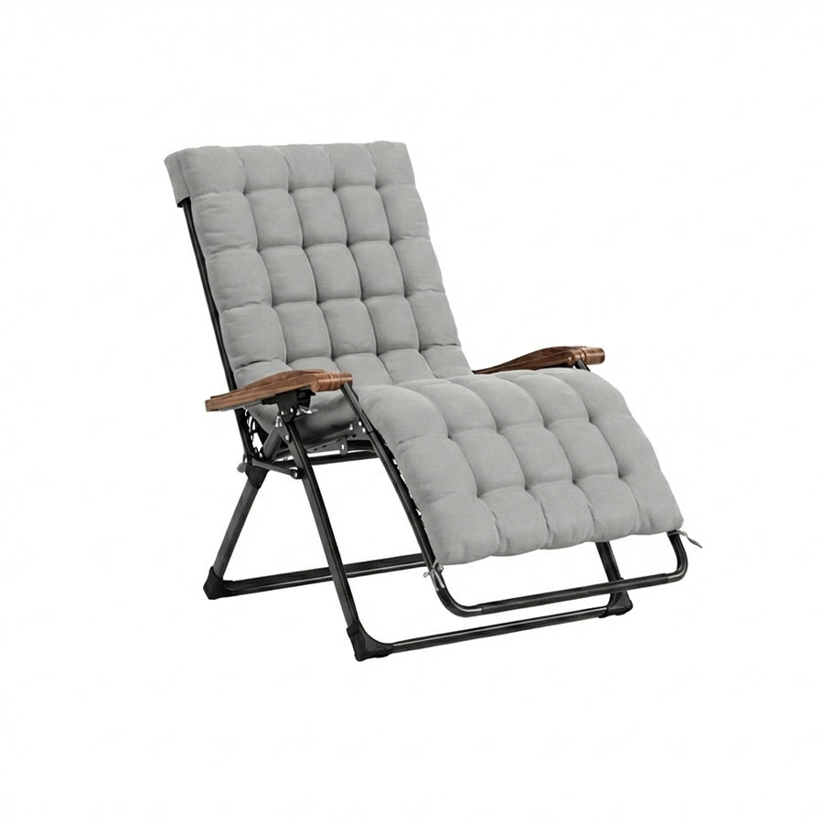 PURPLE LEAF – Fauteuil inclinable extérieur zéro gravité pliant avec coussin amovible et appui-tête réglable pour pelouse, camping, plage et piscine