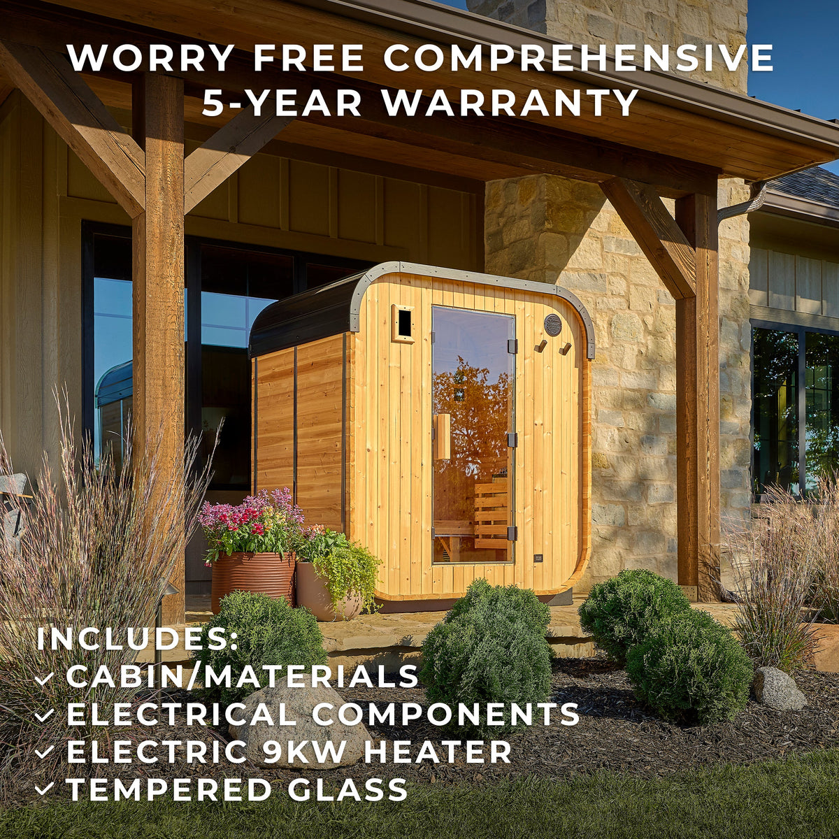 Lennon – Sauna cube extérieur, 2-4 personnes