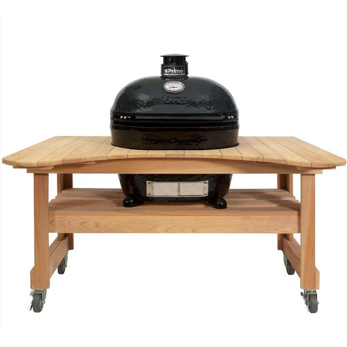 Table en cyprès pour Oval XL 400