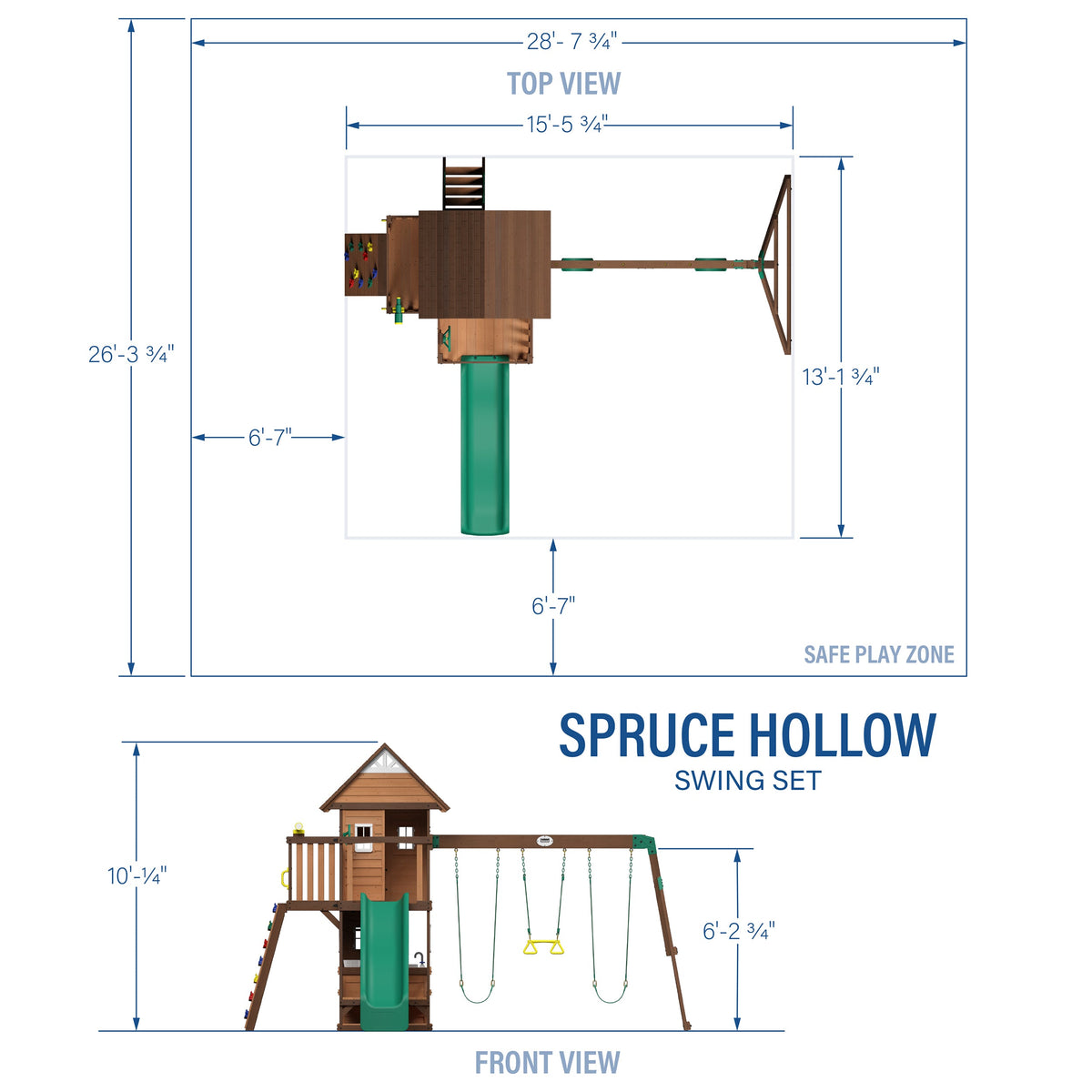 Spruce Hollow – Portique de jeux