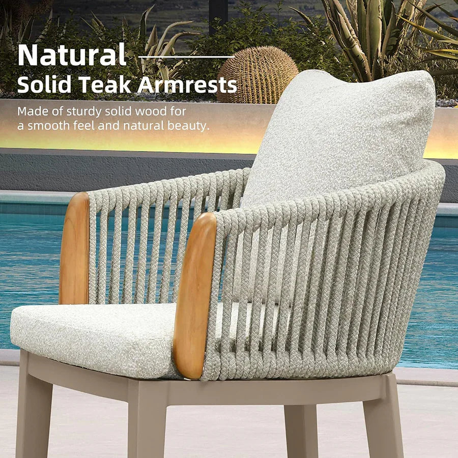 PURPLE LEAF Hailar – Tabouret de bar extérieur moderne en rotin avec dossier et coussin pour balcon, intérieur, extérieur ou îlot de cuisine