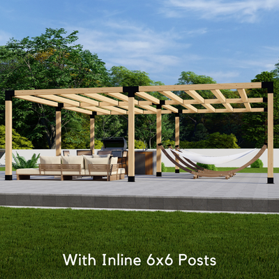 Pergola autoportante 20' x 15' avec toit