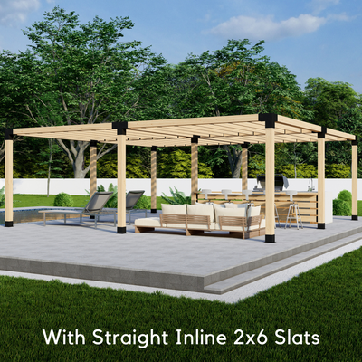 Pergola autoportante 20' x 15' avec toit
