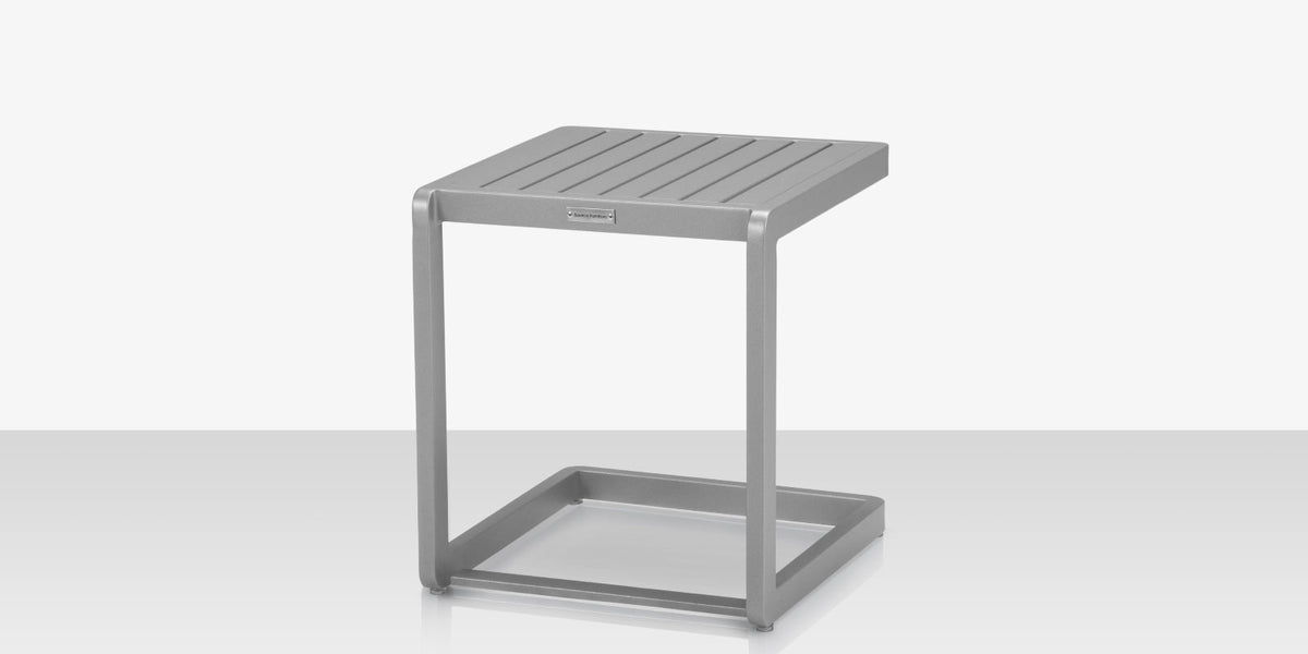 Fusion – Table d’appoint carrée, Kessler Silver