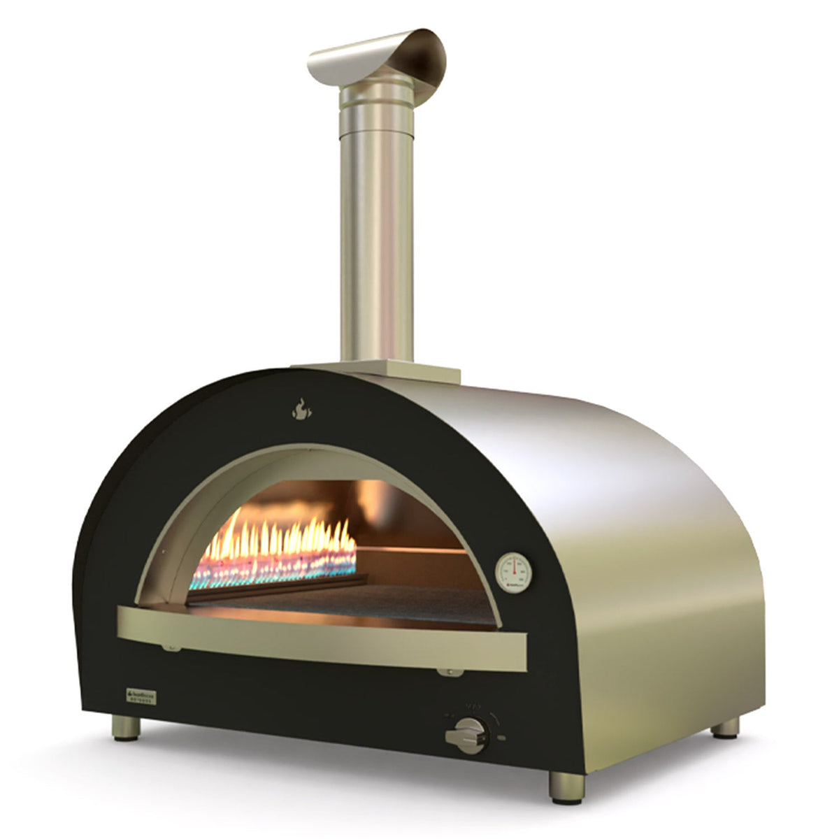 Genio – Four à pizza multi-combustible – Stainless/Black