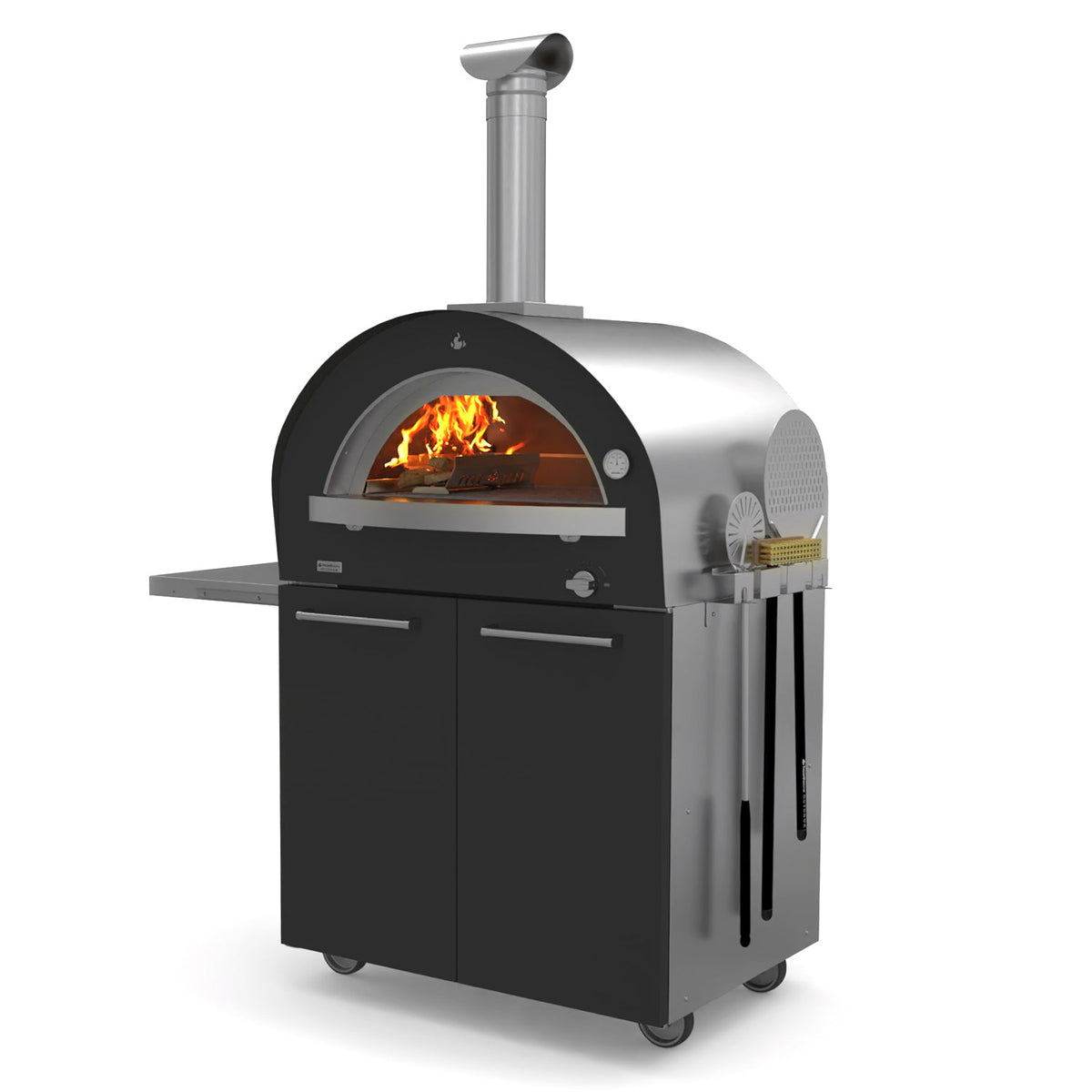 Hearthstone Genio 4.9 – Four à pizza multi-combustible avec base roulante