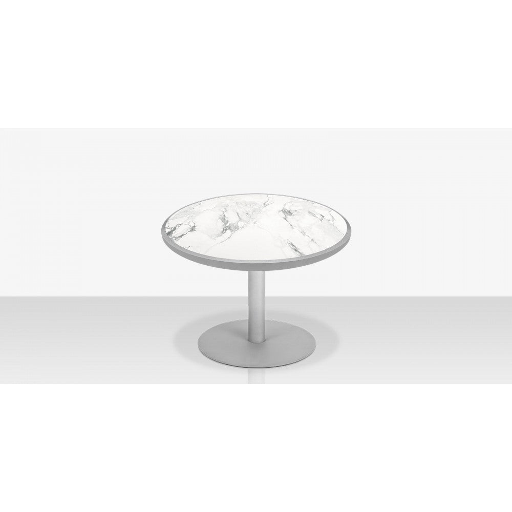 Decoscape Oliver 42" – Plateau de table à manger rond sans rebord en porcelaine