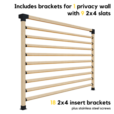 Kit de supports pour construire une pergola autoportante en bois