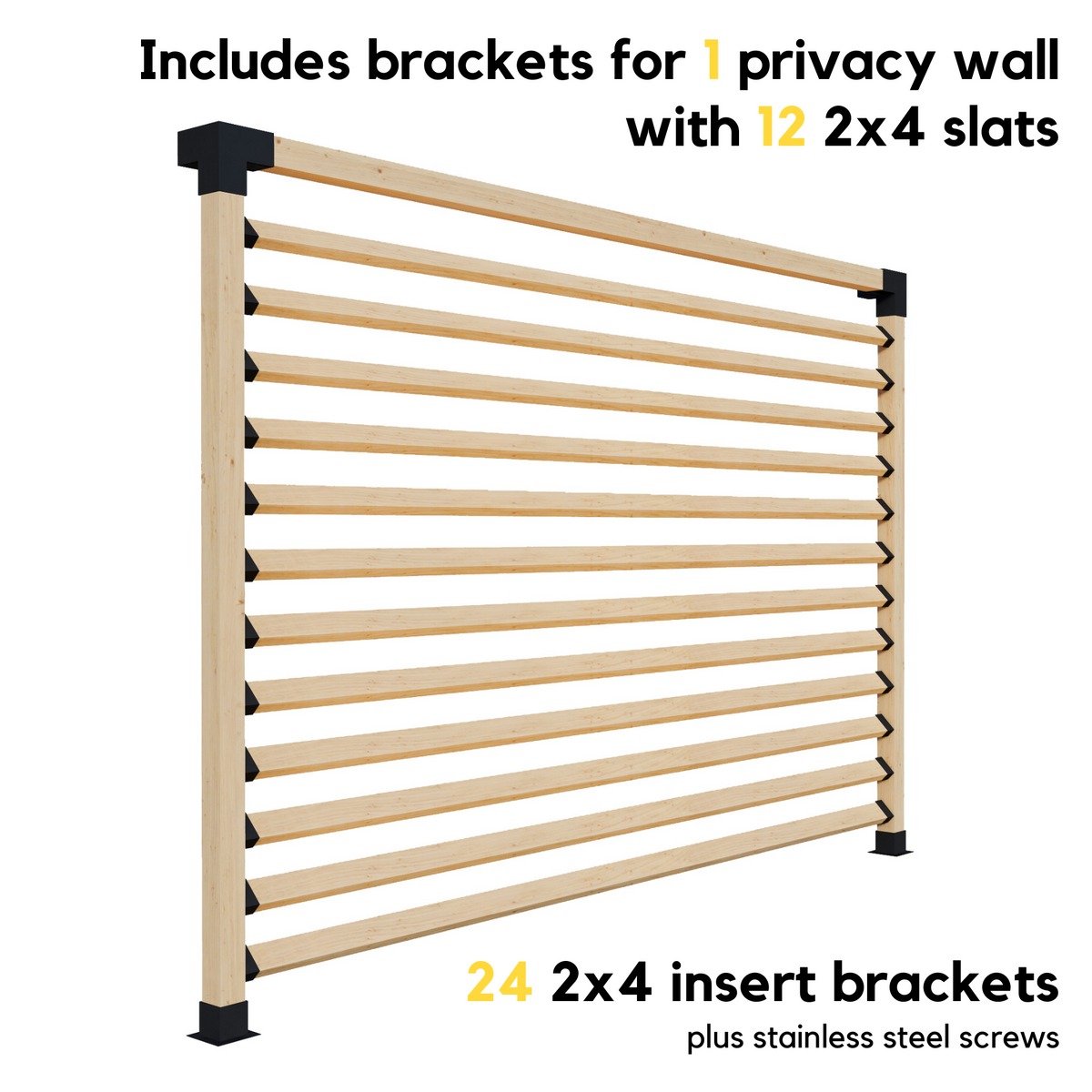 Kit de supports 4x4 pour pergola