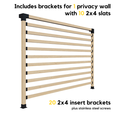 Kit DIY pour pergola de jardin arrière avec toit