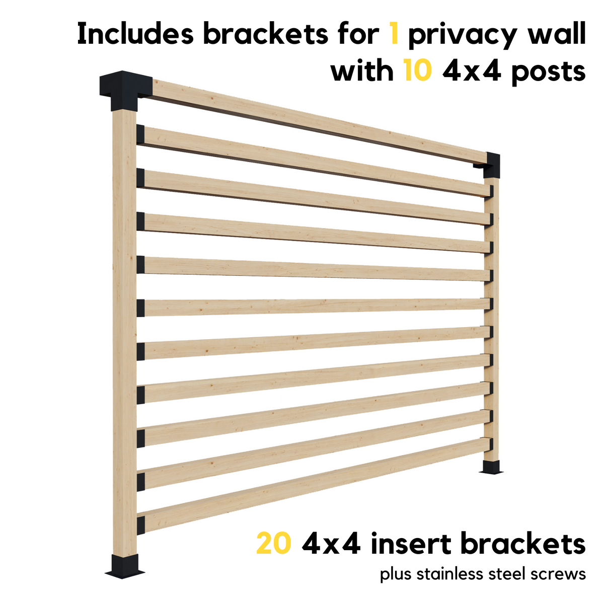 Kit pour construire une pergola au-dessus d’une terrasse