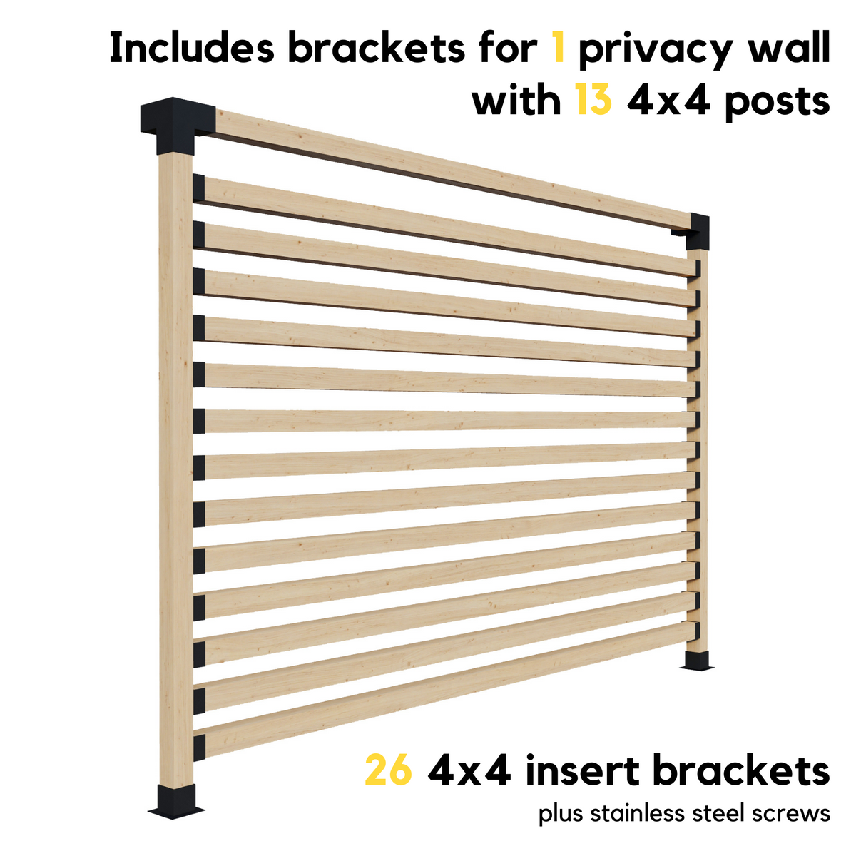 Kit de supports pour pergola autoportante sur terrasse