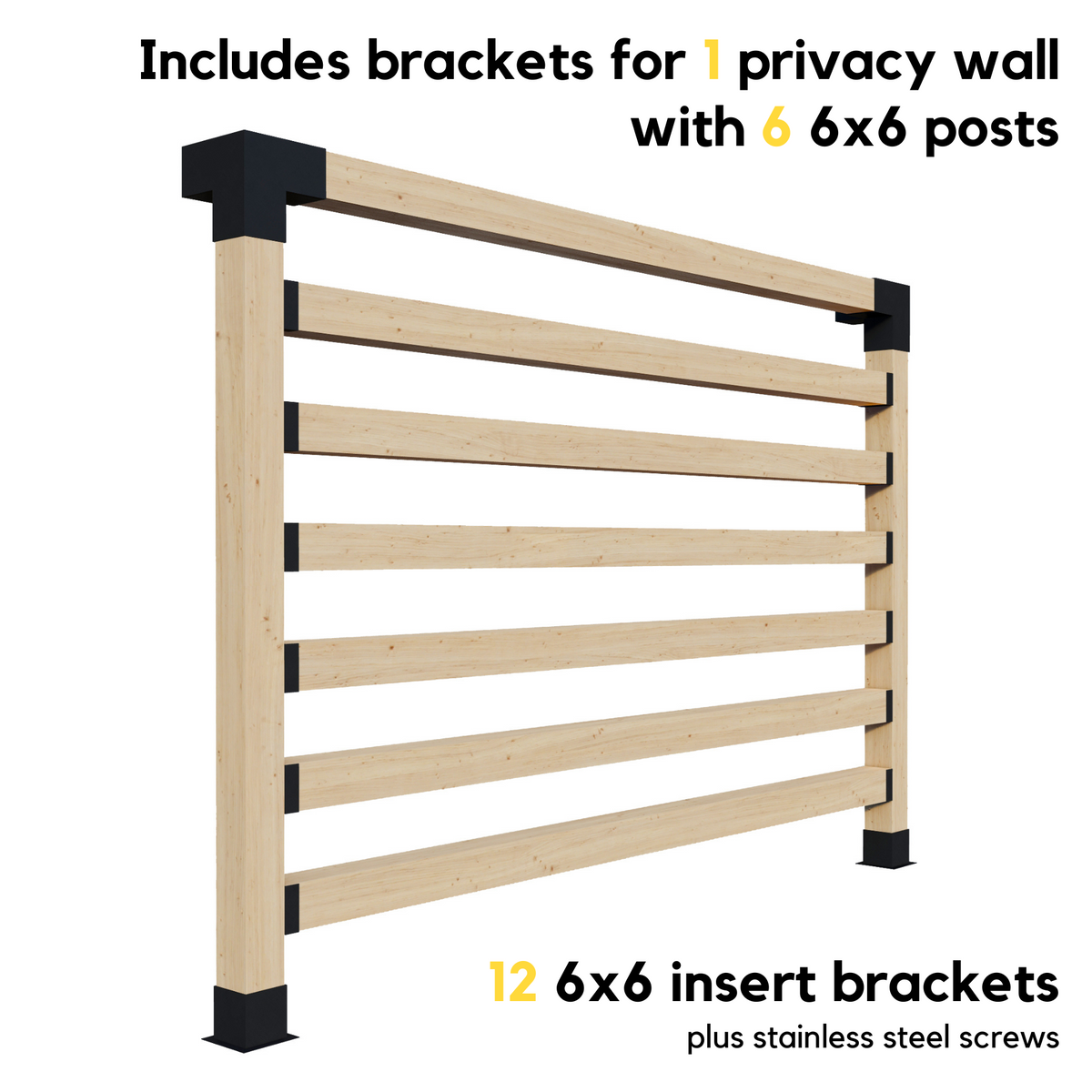 Kit pour construire une pergola sur terrasse en béton