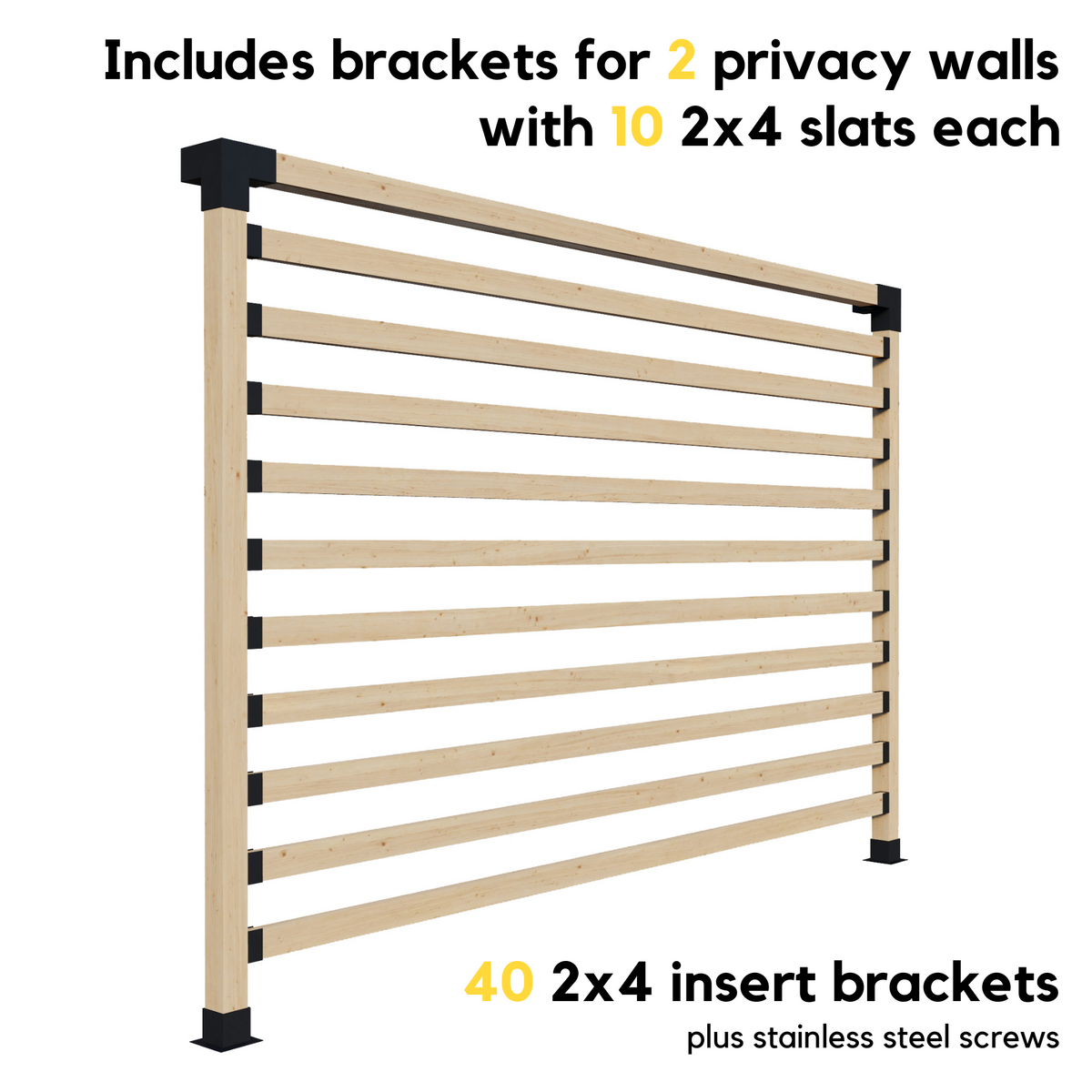 Kit pour pergola de terrasse ou de jardin avec toit