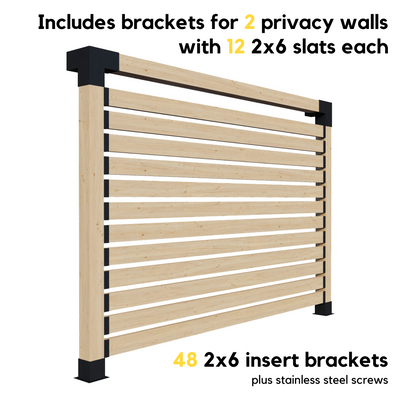 Kit de quincaillerie de fixation pour pergola