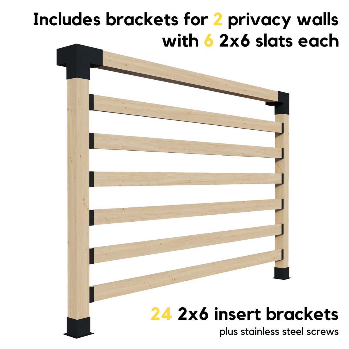 Kit de supports pour pergola en bois à construire soi-même
