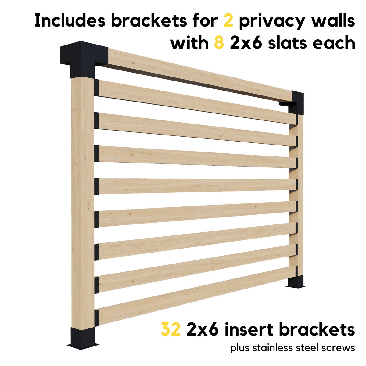 Kit pour construire une pergola sur terrasse