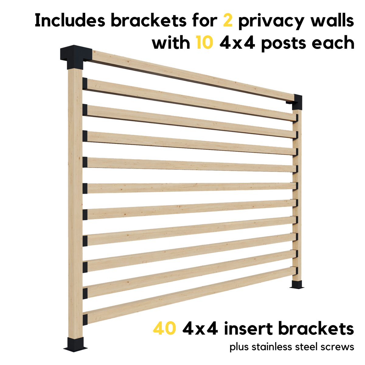 Kit de pergola pour terrasse arrière