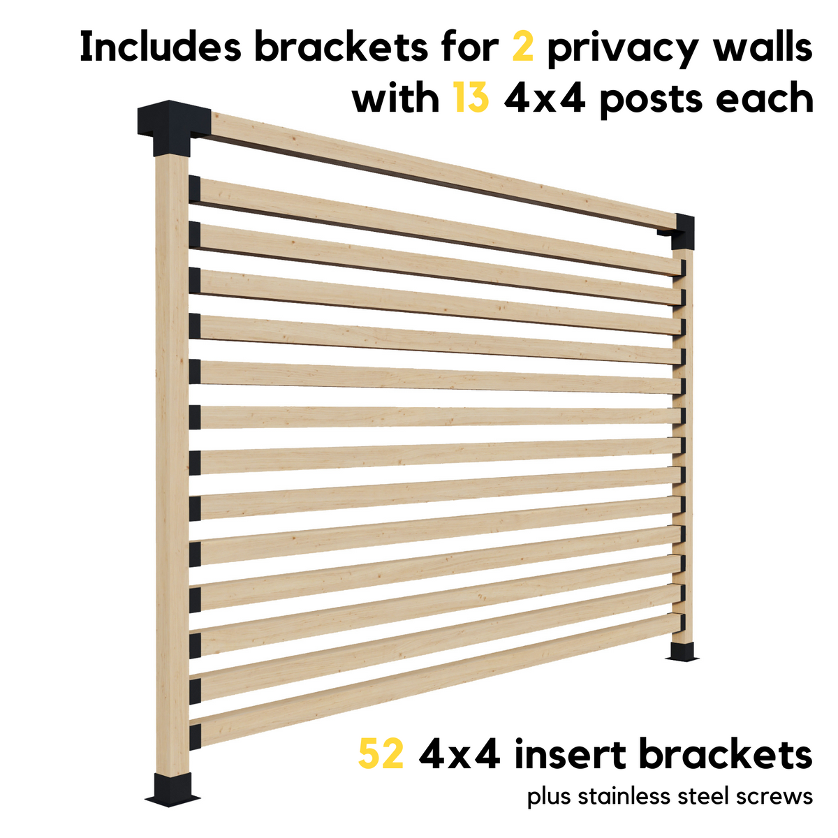 Kit DIY pour pergola couverte adossée à la maison