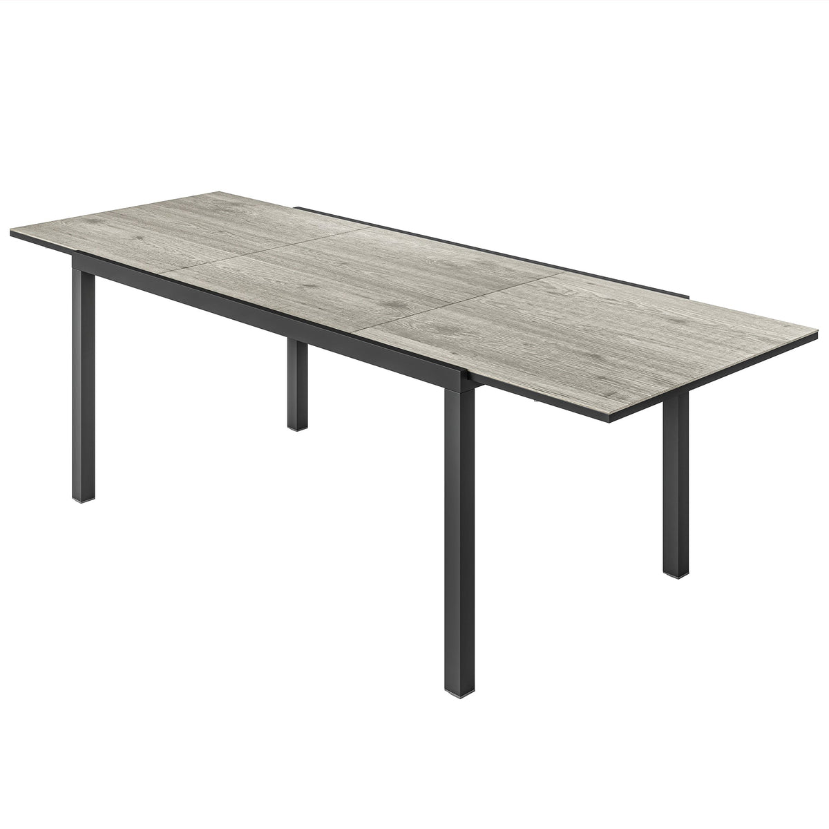 Table à manger de terrasse extensible 63"-94.5" pour 6-8 personnes
