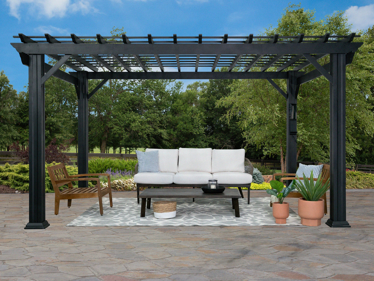 Stratford | Pergola en acier 14x12 – noire