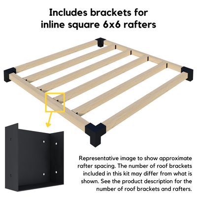 Pergola autoportante 6' x 6' avec toit