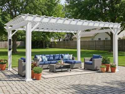 Stratford | Pergola en acier 16x12 – blanche