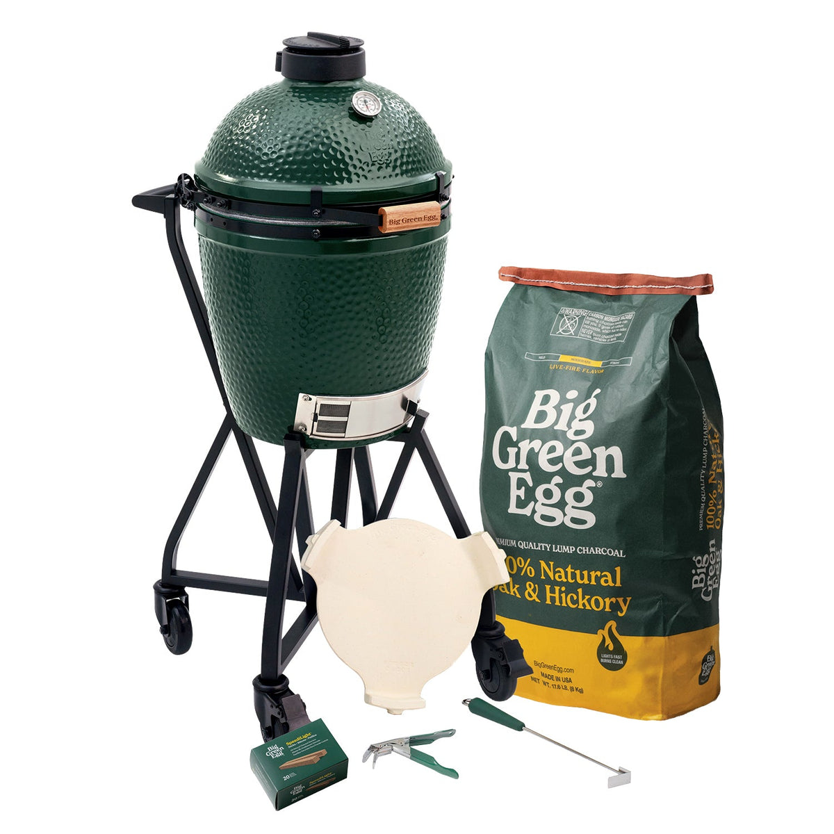 Medium Big Green Egg + ensemble intEGGrated Nest