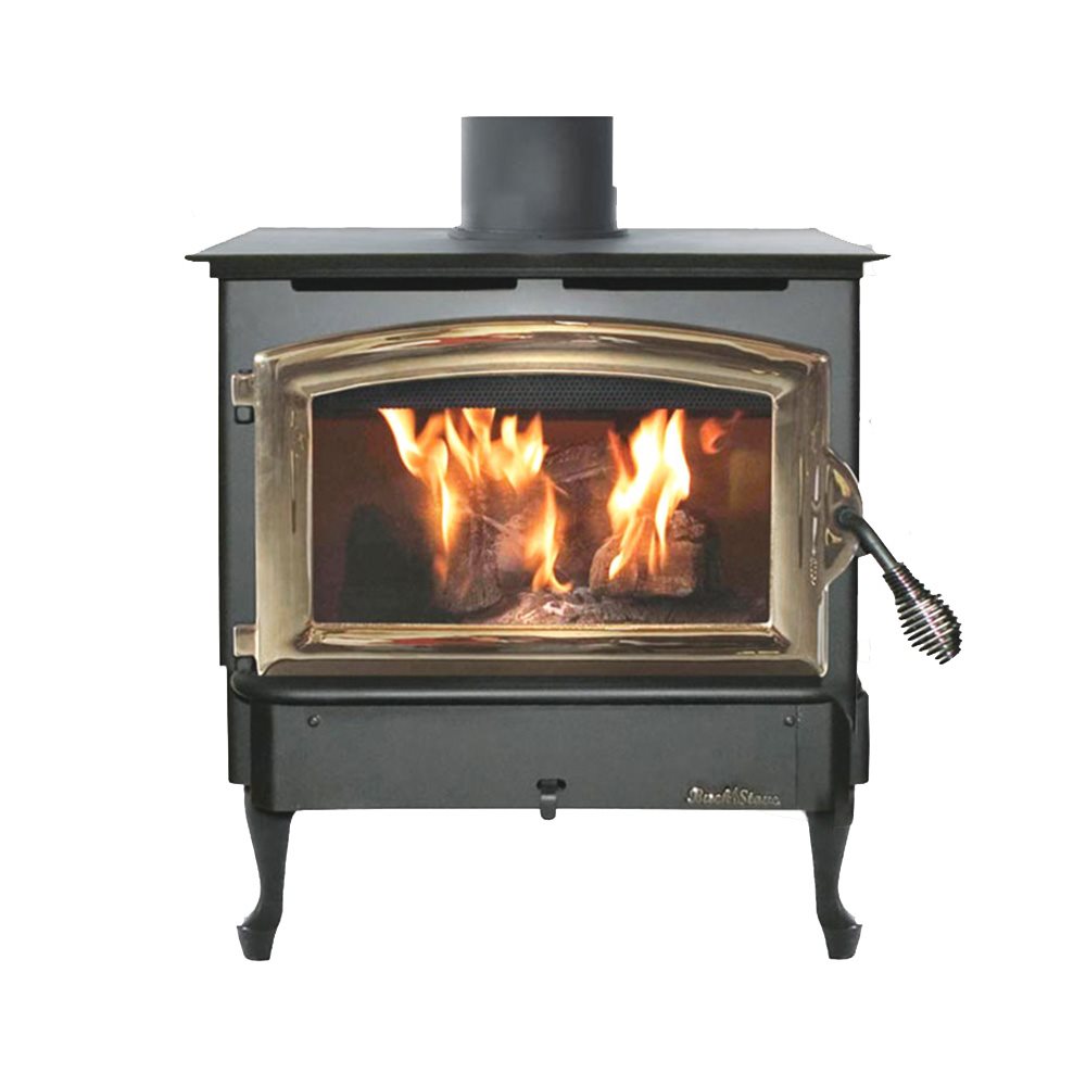Model 21 – Poêle à bois, porte dorée