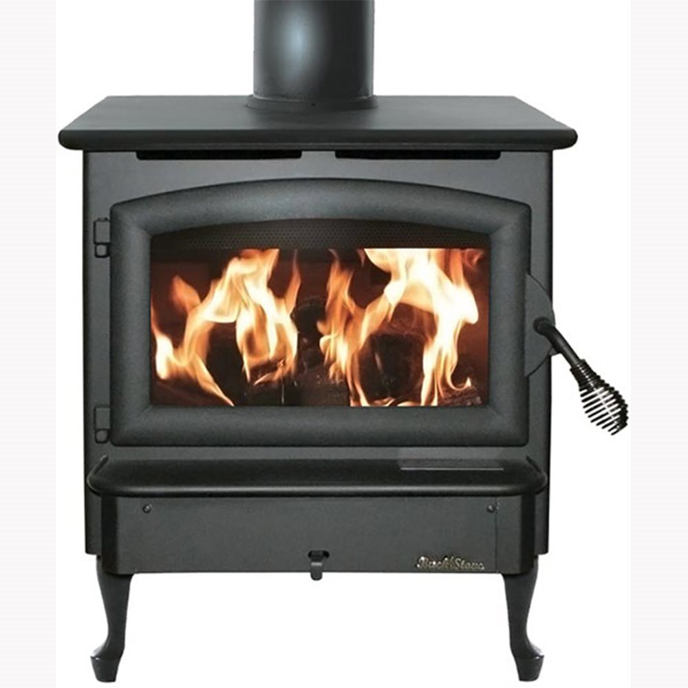 Model 21 – Poêle à bois, porte noire