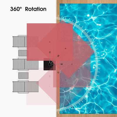 PURPLE LEAF – Parasol de terrasse rouge avec base, parasol extérieur déporté
