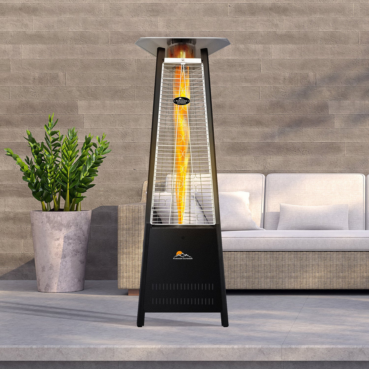 Paragon Outdoor BOOST – Chauffage tour à flamme gaz Hammered Black – OH-M642BL