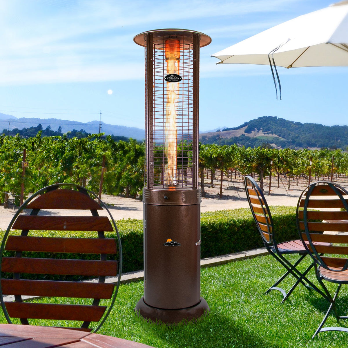 Paragon Outdoor SHINE – Chauffage tour à flamme gaz Hammered Bronze – OH-M744B