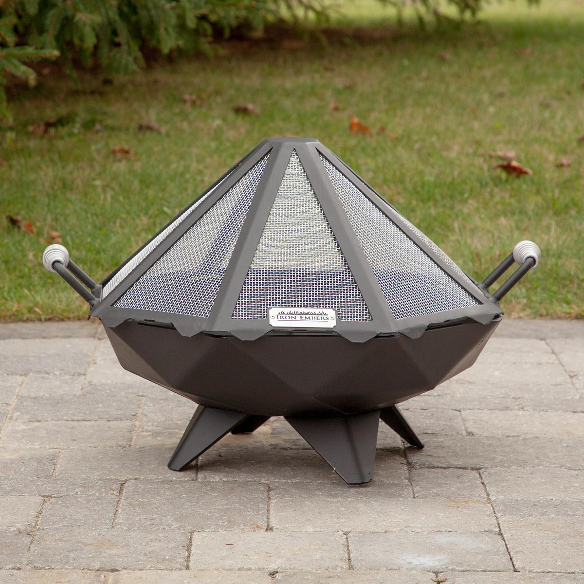 Iron Embers Polygon 3' – Ensemble brasero avec pare-étincelles, sans porte