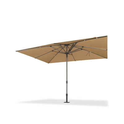 PURPLE LEAF – Parasol de terrasse semi-automatique extra-large Premium, modèle commercial pour jardin, café et hôtel