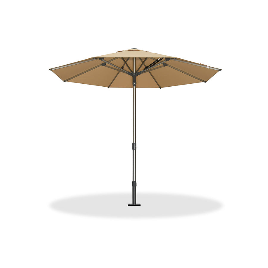 PURPLE LEAF – Parasol de terrasse semi-automatique extra-large Premium, modèle commercial pour jardin, café et hôtel