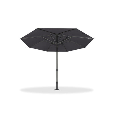 PURPLE LEAF – Parasol de terrasse semi-automatique extra-large Premium, modèle commercial pour jardin, café et hôtel
