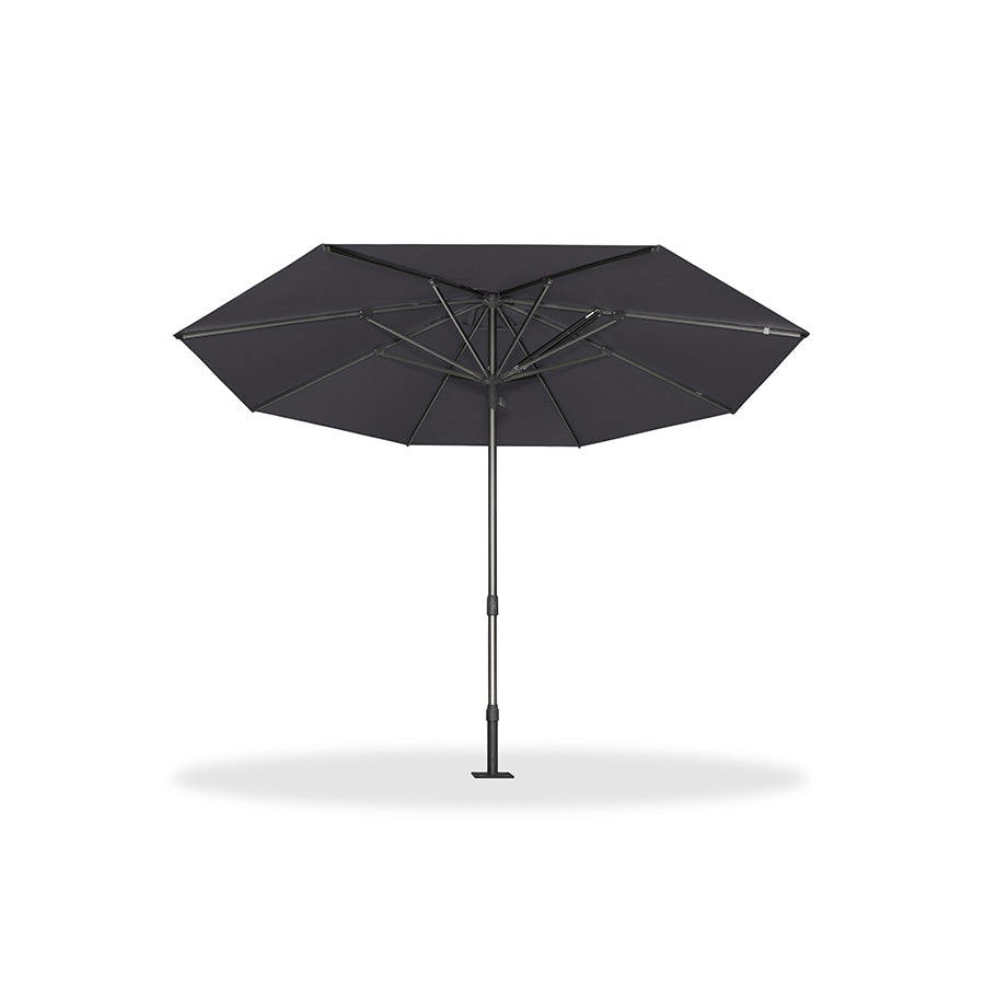 PURPLE LEAF – Parasol de terrasse semi-automatique extra-large Premium, modèle commercial pour jardin, café et hôtel
