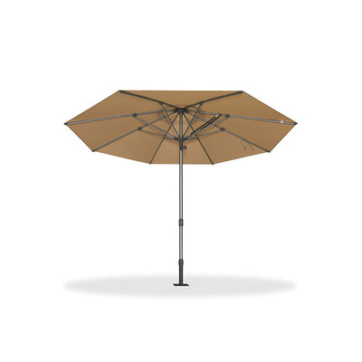 PURPLE LEAF – Parasol de terrasse semi-automatique extra-large Premium, modèle commercial pour jardin, café et hôtel