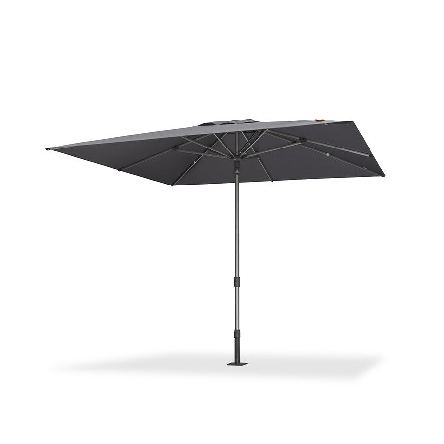 PURPLE LEAF – Parasol de terrasse semi-automatique extra-large Premium, modèle commercial pour jardin, café et hôtel