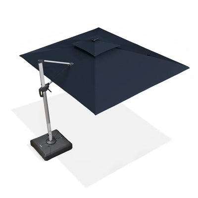 PURPLE LEAF – Parasol de terrasse rectangulaire à LED alimenté à l’énergie solaire avec éclairage