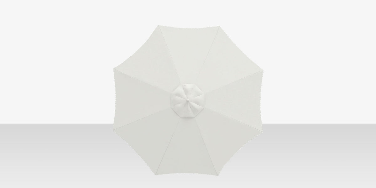 Rio 8' – Parasol rond à simple évent d’aération, coloris naturel